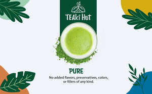 Teaki Hut USDA Organic Matcha Green Tea Powder, 5oz, Culinary Grade, 141 Servings