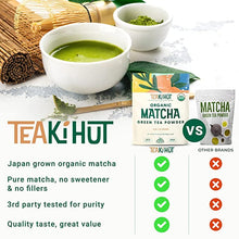 Load image into Gallery viewer, Teaki Hut USDA Organic Matcha Green Tea Powder, 5oz, Culinary Grade, 141 Servings