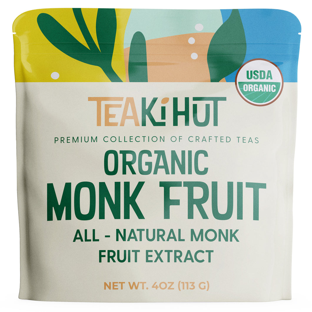 TEAki Hut Organic Monk Fruit Sweetener, 4oz