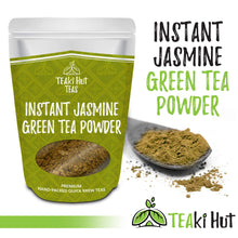 Load image into Gallery viewer, Instant Jasmine Green Tea Powder 4oz